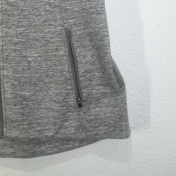Athleta Stronger Vest‎ Womens Medium Gray Spacedye Stretch Workout Gym Training - Picture 9 of 13